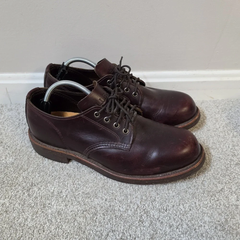 Chippewa Katahdin L.L.Bean K.I.W Engineer Boots Plain Toe Mens 10 EEUSA Vintage